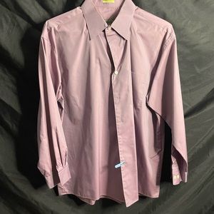 Mens large Kenneth Cole fashion , business shirt . Iridescent purple-blue